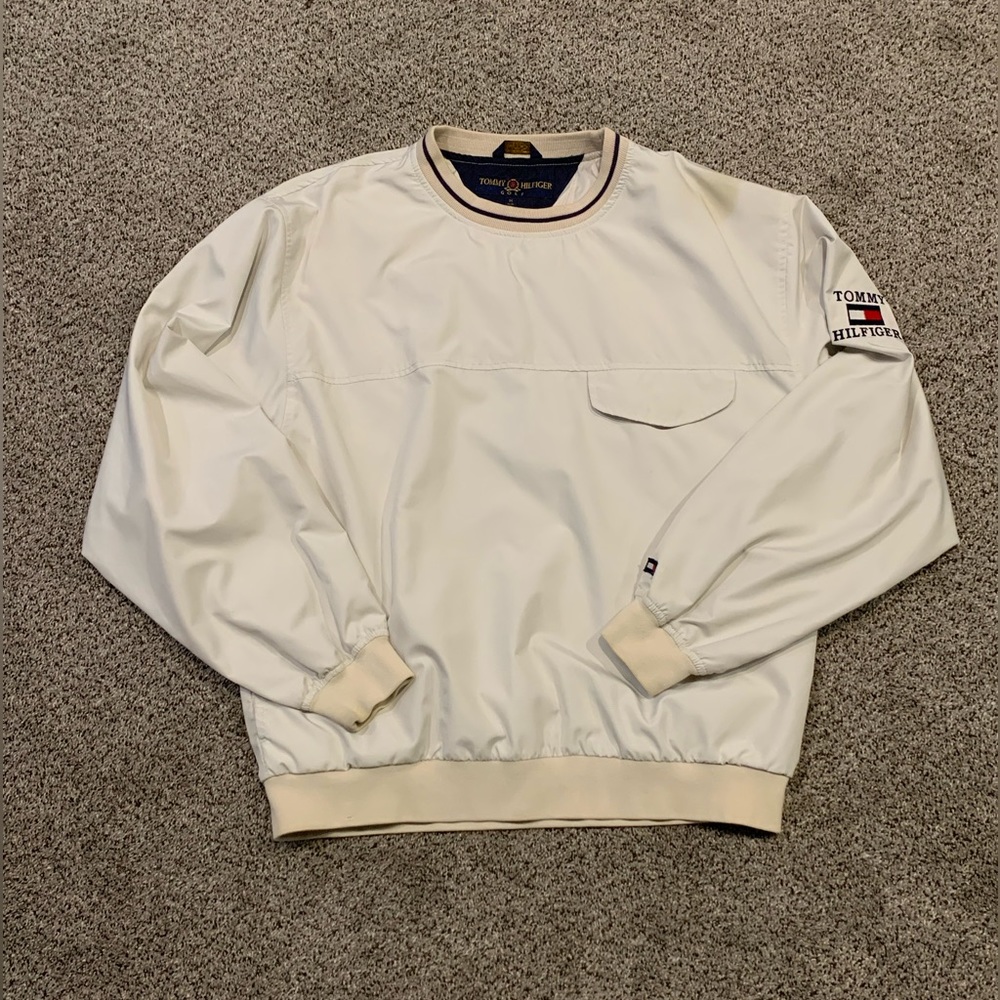 Tommy Hilfiger Golf Pullover Jacket Cream M